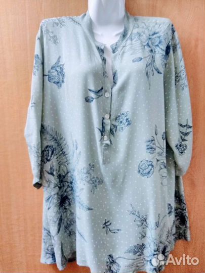 Туника штапель большой размер.60-64