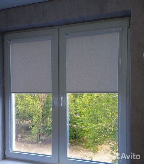 Рулонные шторы однотонные