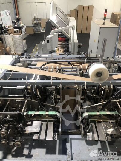 Машина для производства бумажных пакетов с кручено