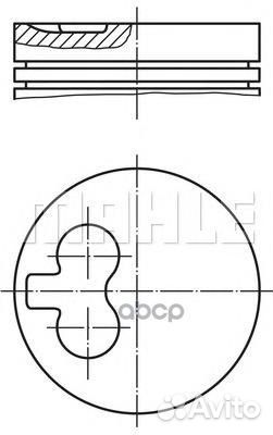 Поршень двс LADA: niva 1900 Diesel 76- peugeot: