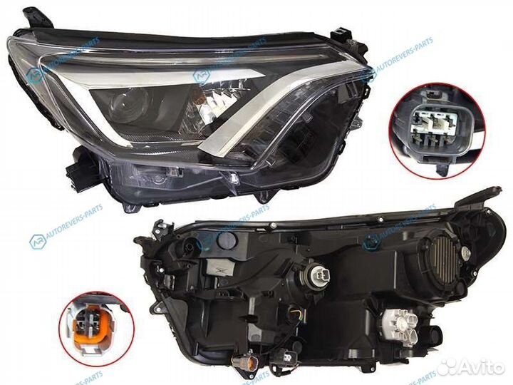 ST-212-11RVR Фара toyota RAV4 15-19 RH LED. с элек