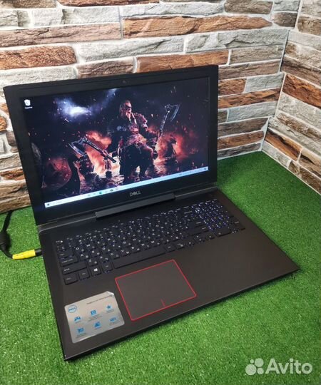 Игровой ноутбук Dell i7 4ядра/1050ti 4Гб/16ozu/ssd