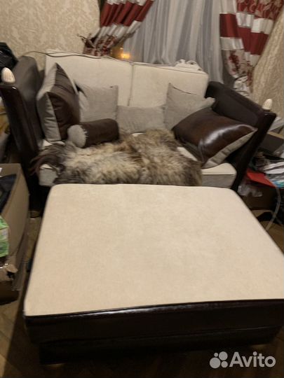 Диван с пуфиком (комплект)