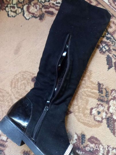 Модные ботфорты на девочку 33