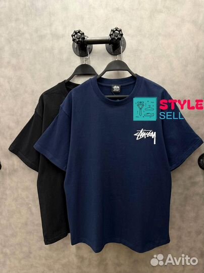 Stussy футболка трендовая (стиль 2024)