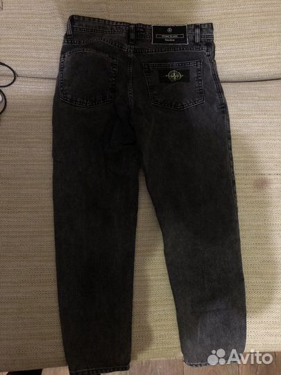 Джинсы stone island черные