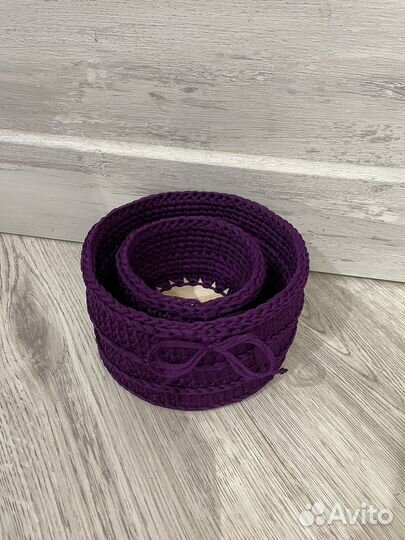 Корзинка вязаная