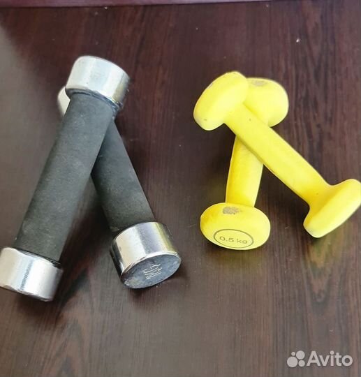 Гантели 0,5 и 1 кг