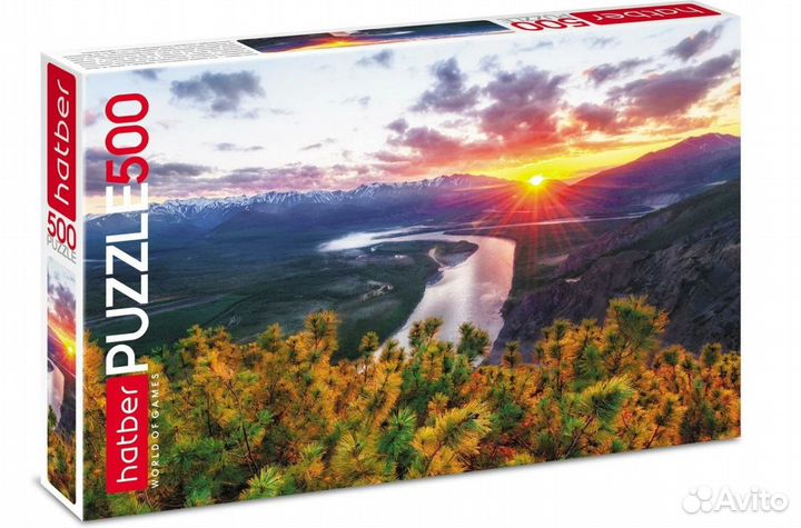 Пазл 500 эл. Закат в горах, 500пз2-23048