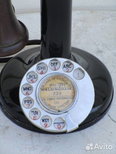 1900 British rotary dial candle дисковый телефон