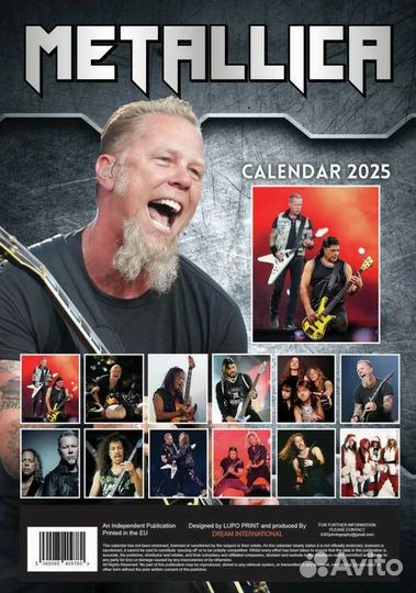 Календарь 2025 Metallica