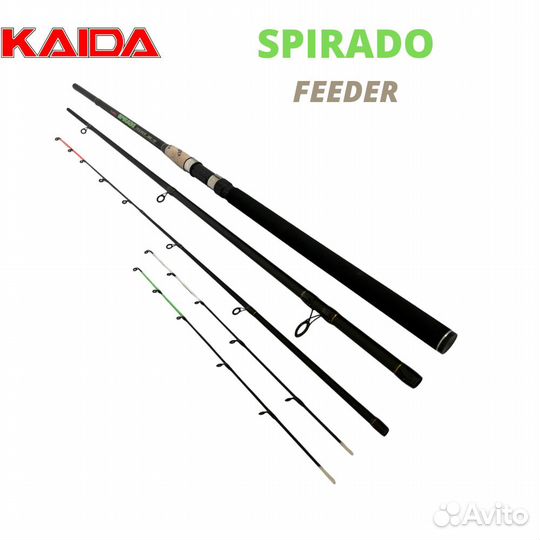Фидер kaida spirado, 60-150g, 3,0m