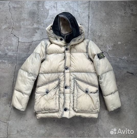 Stone island 2007 opaque nylon tela puffer