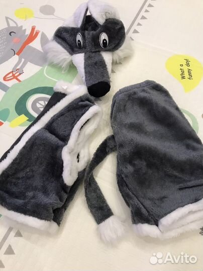 Новогодний костюм Волк 4-5 лет