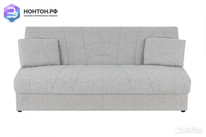 Диван книжка Ручеек рогожка светло-серая