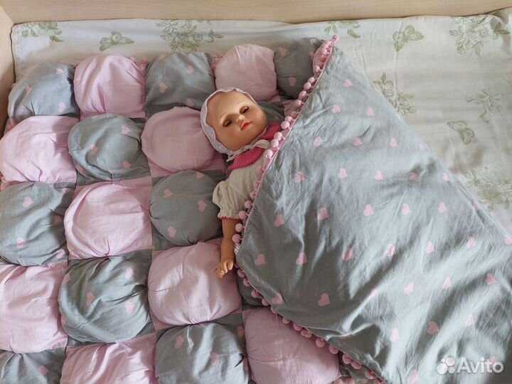 Детское одеяло в кроватку ручная работа