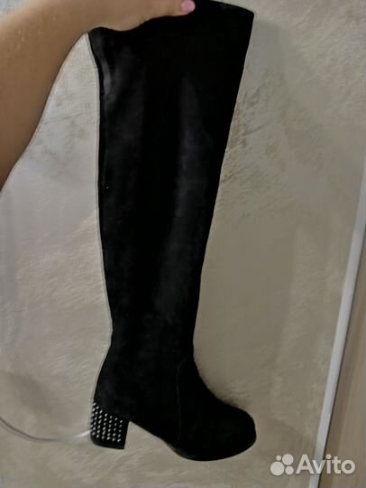 Ботфорты женские замша 40 размер