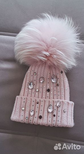 Бронь Шикарная зимняя шапочка р.48-52