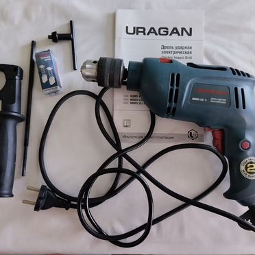 Дрель ударная uragan отличное сост