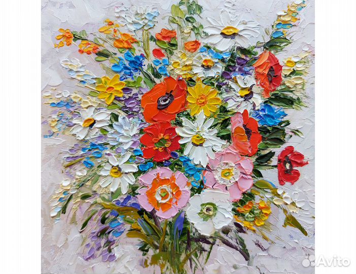 Картина с цветами 