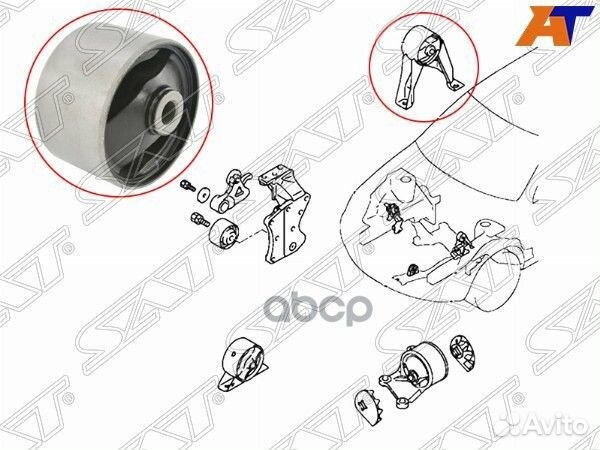 Сайлентблок Mitsubishi Lancer 02-10 / Outlander