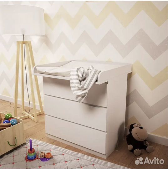 Пеленальная доска на комод с матрасиком