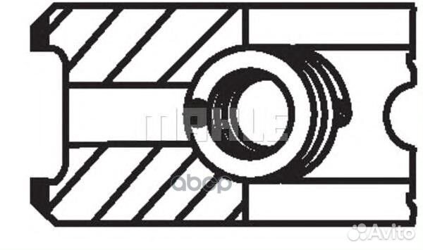 **кольца поршневые d79.5x1.75x2x3 STD Audi, V