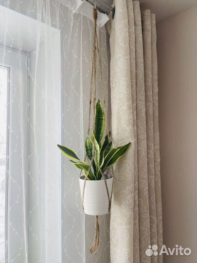 Подвес для кашпо джутовый