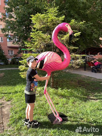 Фламинго из пенопласта