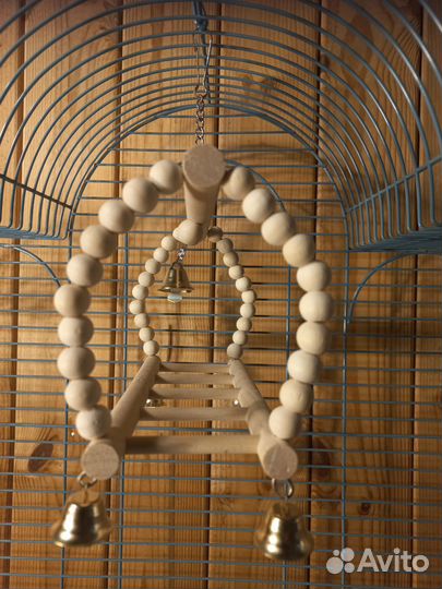 Качель, игровой стенд для попугаев