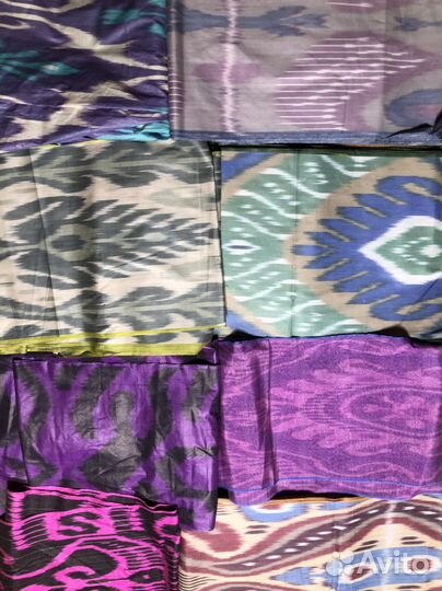 Ткань. Хлопок ручного плетения. Адрас Икат