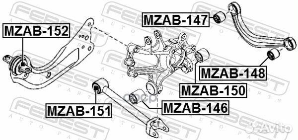 С-б.зад.цапфы mazda CX-5 KE 2011-2012 EU