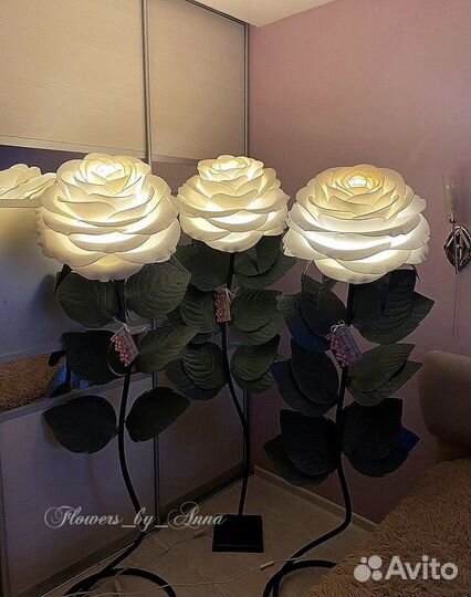Роза - светильник напольный 