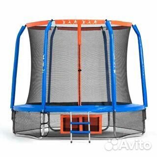 Батут DFC Jump Basket с внутренней сеткой12ft