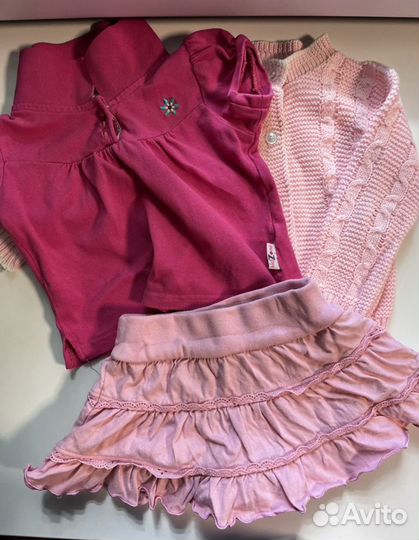 Детские вещи пакетом для девочки 80