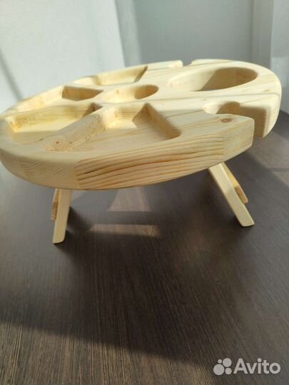 Винный столик деревянный менажница