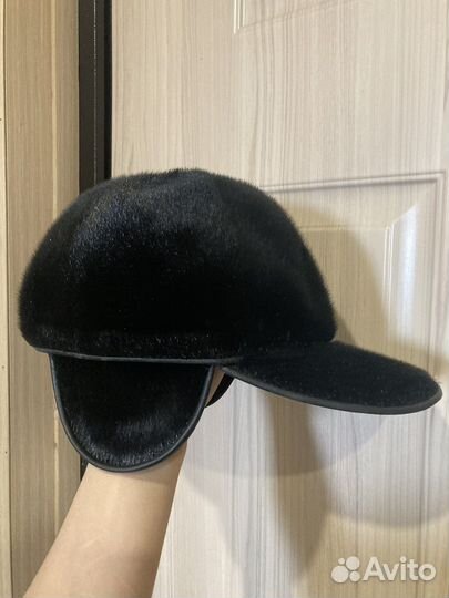 Меховая мужская кепка нерпа