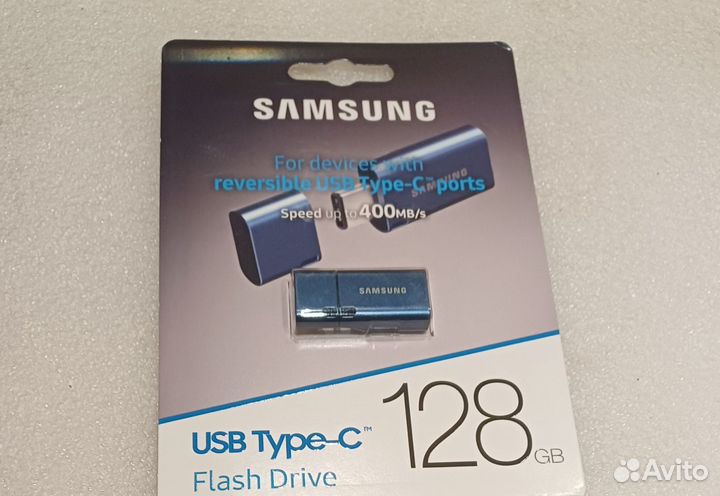 Usb флешка samsung 128Gb type C 400mb/s