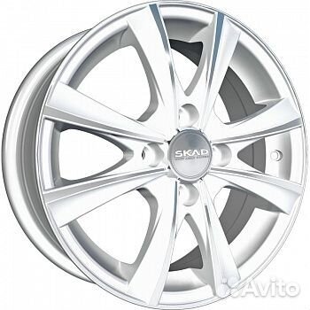 R14 4x100 5,5J ET38 D67,1 Скад Мальта алмаз-белый