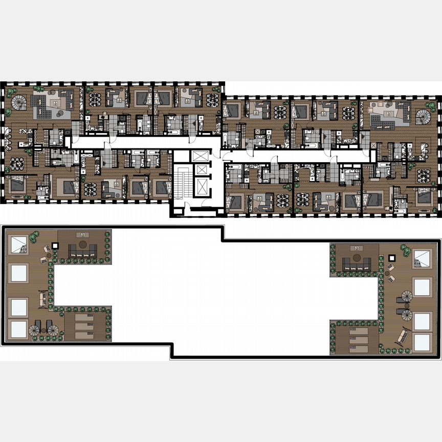 1-к. апартаменты, 56,8 м², 23/23 эт.
