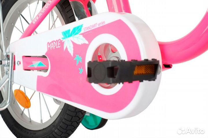 Велосипед novatrack maple 16 (2021) розовый Sta113