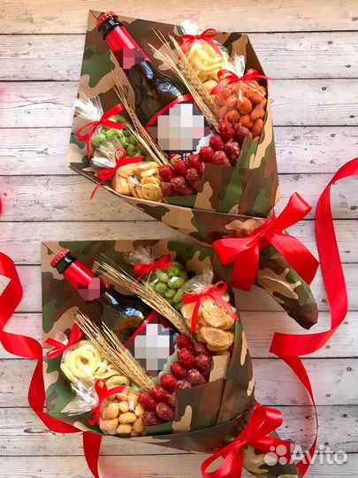 Подарок мужчине, съедобный букет