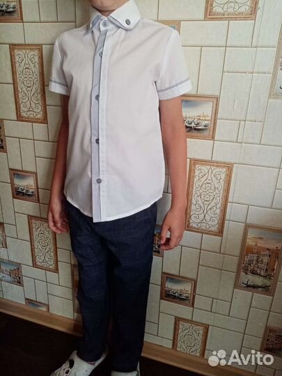 Рубашка, брюки, желетка