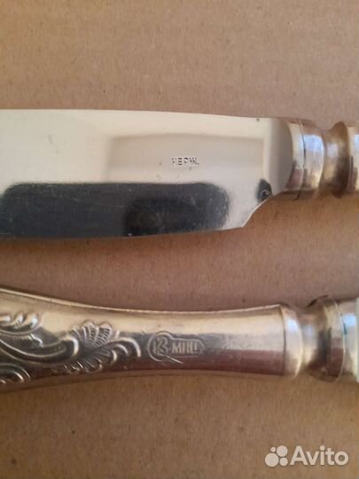 Вилки и ножи мельхиор СССР мнц Коломенский завод
