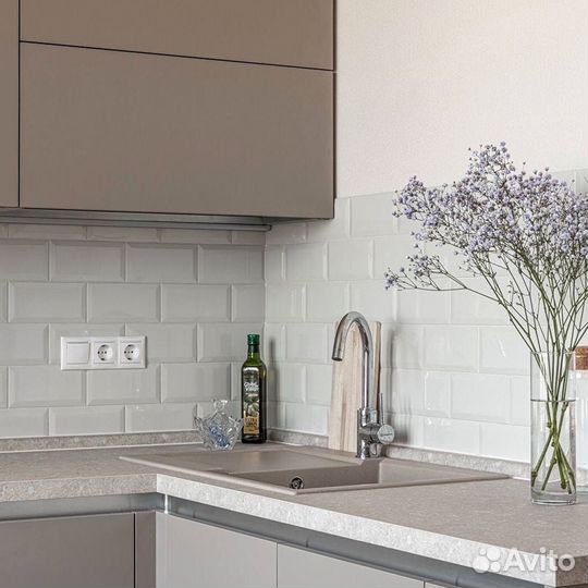 Угловая кухня с мдф фасадами