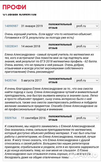 Репетитор по математике