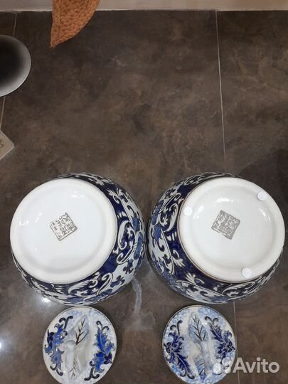 Чайницы и вазы фарфор Китай 22см