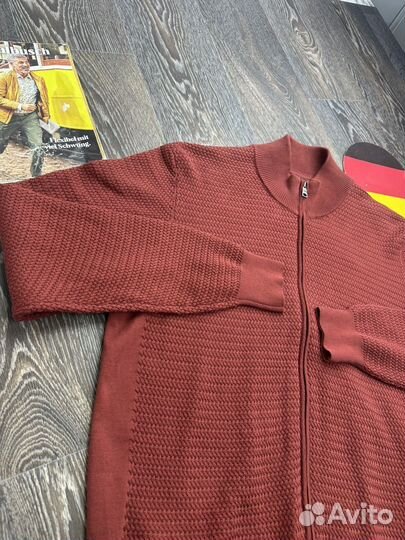 Кардиган мужской на молнии немецкий walbusch