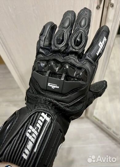 Мотоперчатки кожаные