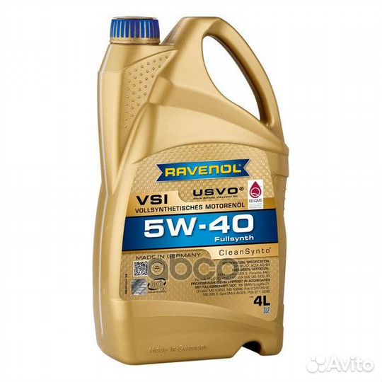 Масло моторное VSI 5W-40 4л (синтетика) Ravenol